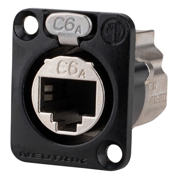 Main product image for Neutrik NE8FDX-P6-B etherCON RJ45 Cat 6a Shielded 092-1819